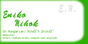 eniko mihok business card